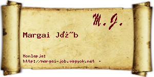 Margai Jób névjegykártya